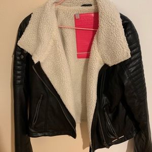 Super dry leather jacket